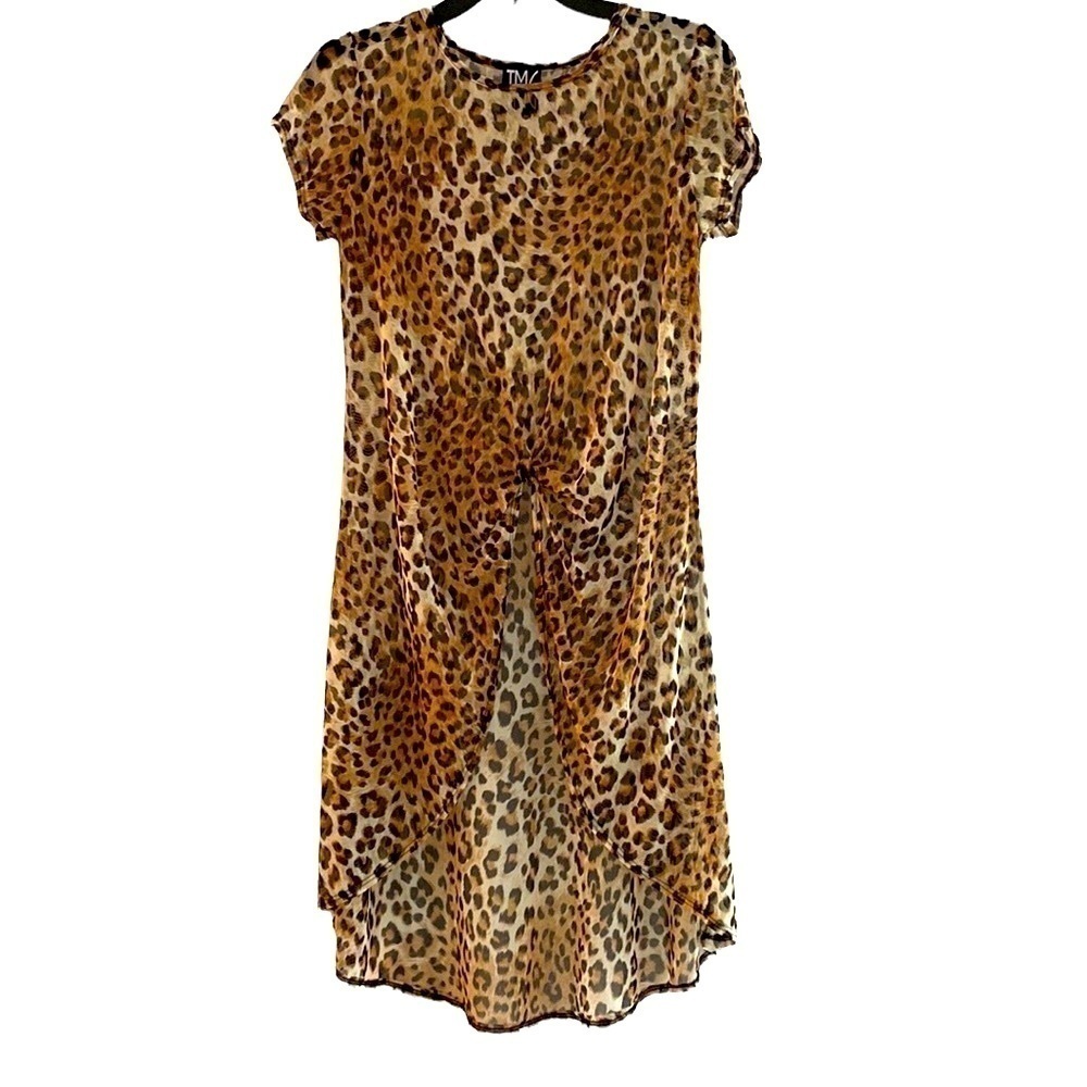 TMG leopard bathing suit cover up great for cruise Awesome animal print Medium
C